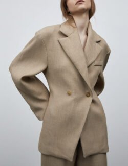 Autumn And Winter Women's Suit Advanced Static Luxury Elegant Lapel Baggy Coat